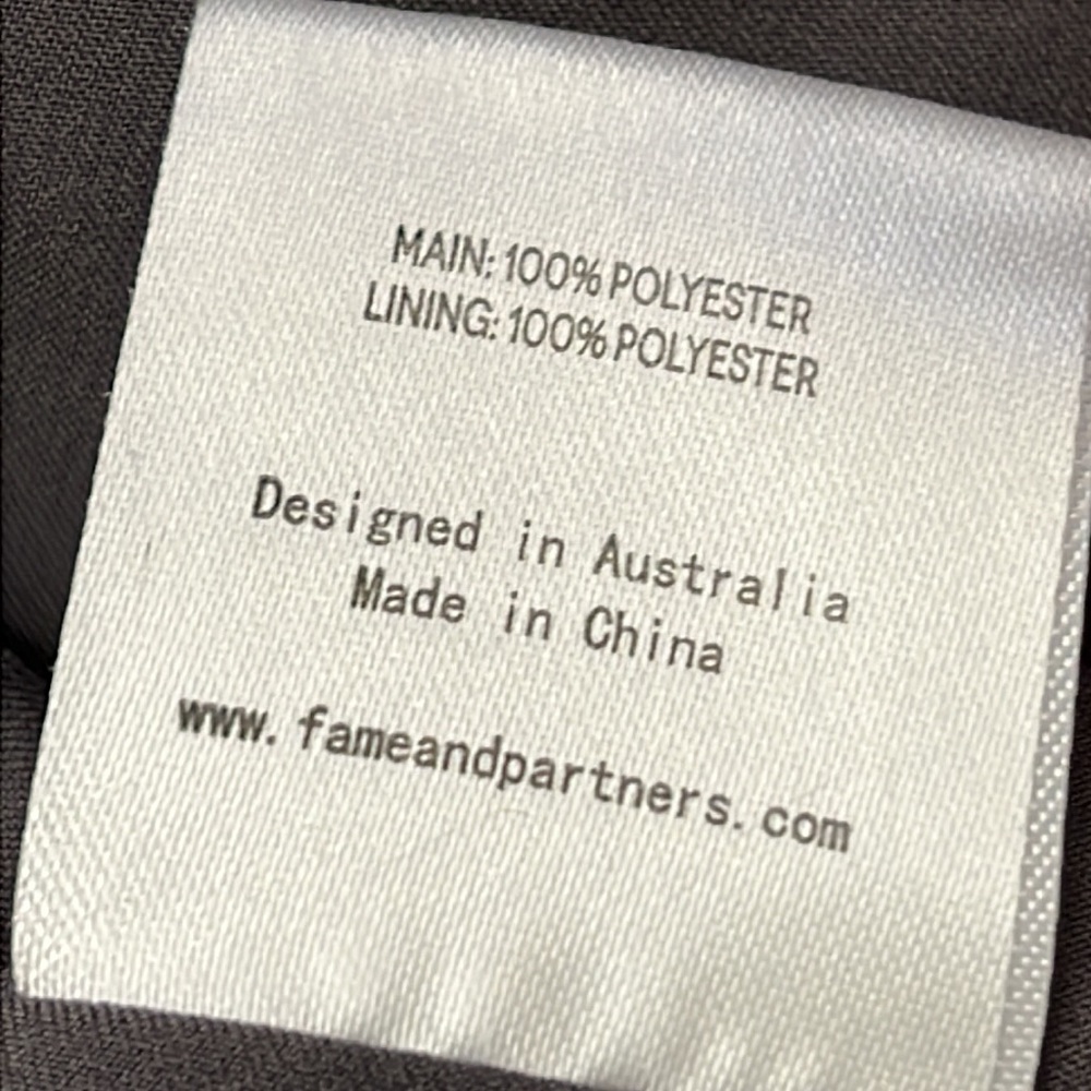 Fame And Partners Gray Deep-V Button Front Midi D… - image 5